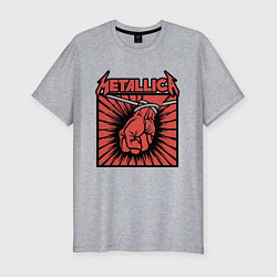 Футболка slim-fit Metallica, цвет: меланж