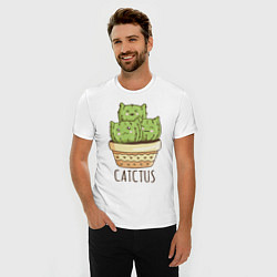 Футболка slim-fit Catctus, цвет: белый — фото 2