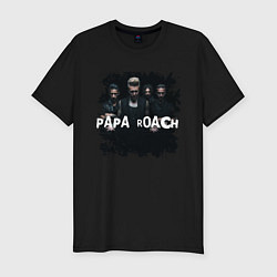 Футболка slim-fit Papa roach, цвет: черный