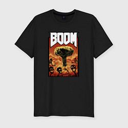 Футболка slim-fit DOOM BOOM, цвет: черный