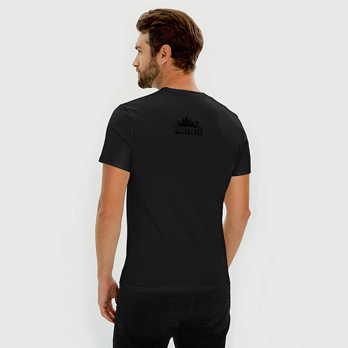 Мужская slim-футболка Fortnite Фортнайт / Черный – фото 4