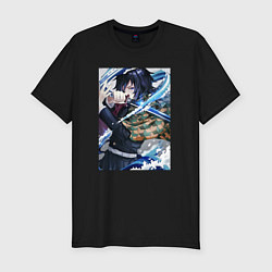 Футболка slim-fit KIMETSU NO YAIBA, цвет: черный