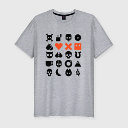 Футболка slim-fit LOVE DEATH ROBOTS LDR, цвет: меланж