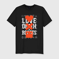 Мужская slim-футболка LOVE DEATH ROBOTS LDR