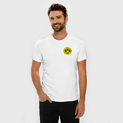 Футболка slim-fit BORUSSIA, цвет: белый — фото 2