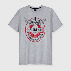 Футболка slim-fit Premium Punk Rock, цвет: меланж