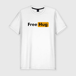 Мужская slim-футболка FREE HUG