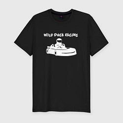 Мужская slim-футболка Картинг