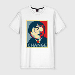 Мужская slim-футболка CHANGE