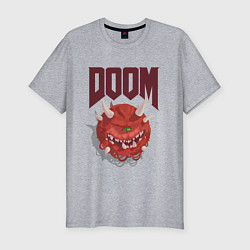 Футболка slim-fit DOOM, цвет: меланж