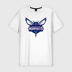 Мужская slim-футболка Charlotte Hornets 1