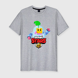 Мужская slim-футболка BRAWL STARS SPROUT