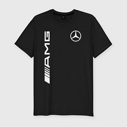 Футболка slim-fit MERCEDES-BENZ AMG, цвет: черный