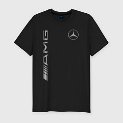 Футболка slim-fit MERCEDES-BENZ AMG, цвет: черный