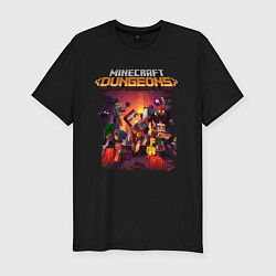 Футболка slim-fit Minecraft Dungeons, цвет: черный