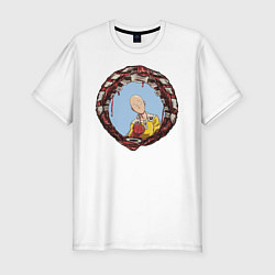 Футболка slim-fit One-Punch Man, цвет: белый