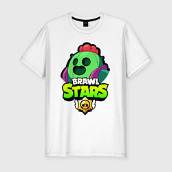 Мужская slim-футболка BRAWL STARS SPIKE
