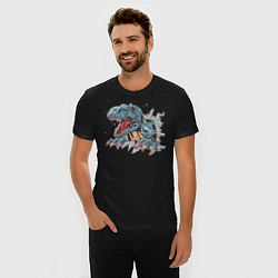 Футболка slim-fit Годзилла, цвет: черный — фото 2