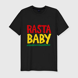 Футболка slim-fit Rasta baby, цвет: черный