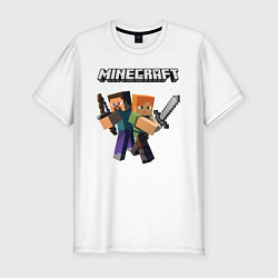 Футболка slim-fit MINECRAFT, цвет: белый