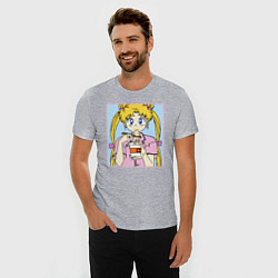 Футболка slim-fit Sailor Moon Usagi Tsukino, цвет: меланж — фото 2