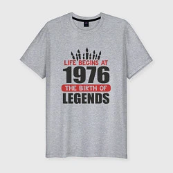Мужская slim-футболка 1976 - рождение легенды