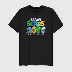 Футболка slim-fit Brawl Stars Leon Quattro, цвет: черный