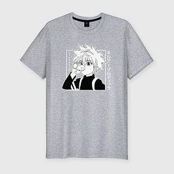 Мужская slim-футболка Killua Hunter x Hunter Киллуа