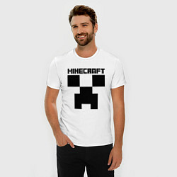 Футболка slim-fit MINECRAFT CREEPER, цвет: белый — фото 2