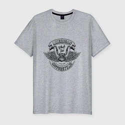 Футболка slim-fit American Motorcycle Z, цвет: меланж