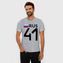 Футболка slim-fit RUS 41, цвет: меланж — фото 2