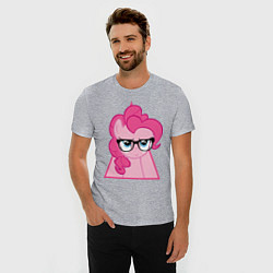 Футболка slim-fit Pinky Pie hipster, цвет: меланж — фото 2