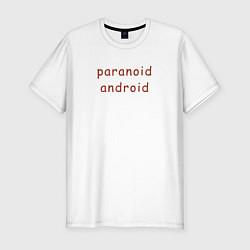 Футболка slim-fit Radiohead paranoid android, цвет: белый