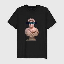 Мужская slim-футболка Vaporwave art 66