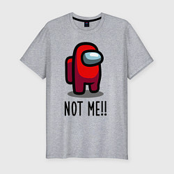 Футболка slim-fit Among Us, Not Me!, цвет: меланж