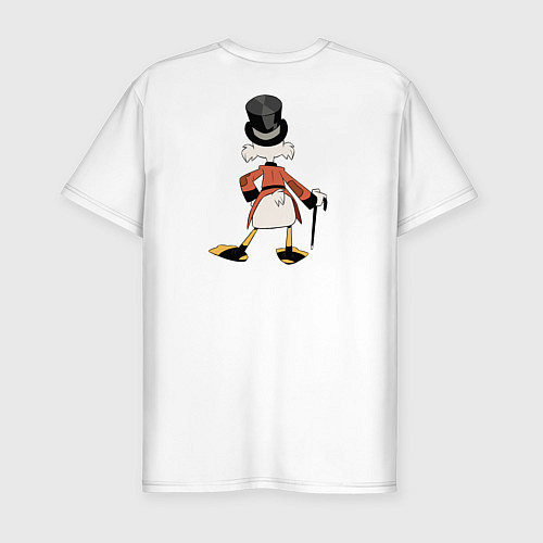 Мужская slim-футболка Scrooge McDuck / Белый – фото 2