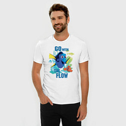 Футболка slim-fit Go With The Flow, цвет: белый — фото 2