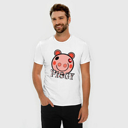 Футболка slim-fit ROBLOX PIGGY, цвет: белый — фото 2