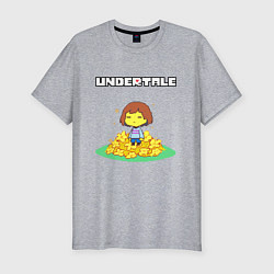 Футболка slim-fit UNDERTALE, цвет: меланж