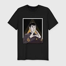 Футболка slim-fit Spock Z, цвет: черный