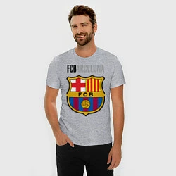 Футболка slim-fit Barcelona FC, цвет: меланж — фото 2