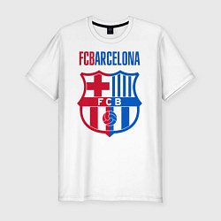 Футболка slim-fit Barcelona FC, цвет: белый