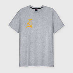 Мужская slim-футболка Флаг СССР