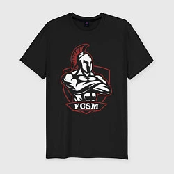 Футболка slim-fit FCSM, цвет: черный