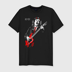 Футболка slim-fit ACDC Angus Young, цвет: черный