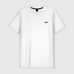 Футболка slim-fit Initial D Logo спина Z, цвет: белый