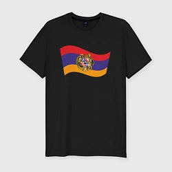 Футболка slim-fit Армения, цвет: черный