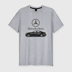 Мужская slim-футболка Mersedes-Benz