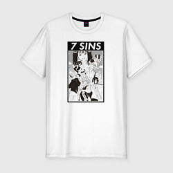 Футболка slim-fit The Seven Deadly Sins, цвет: белый