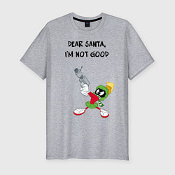 Мужская slim-футболка Dear Santa, Im not good